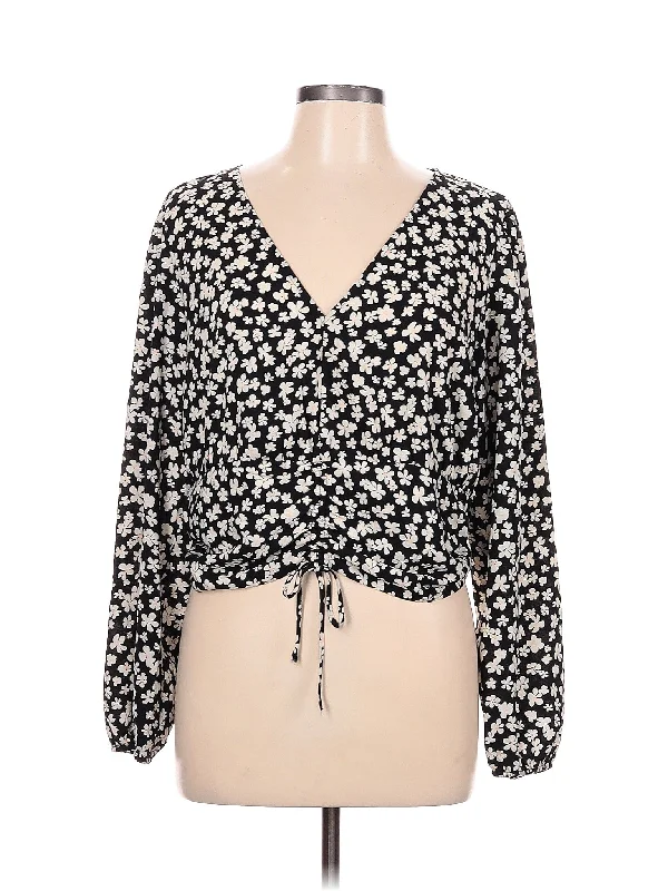 Long Sleeve Blouse Slim Fit Blouse