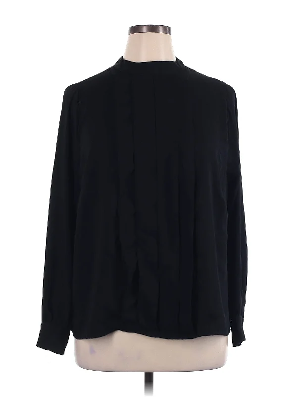 Long Sleeve Blouse Chic Wrap Blouse