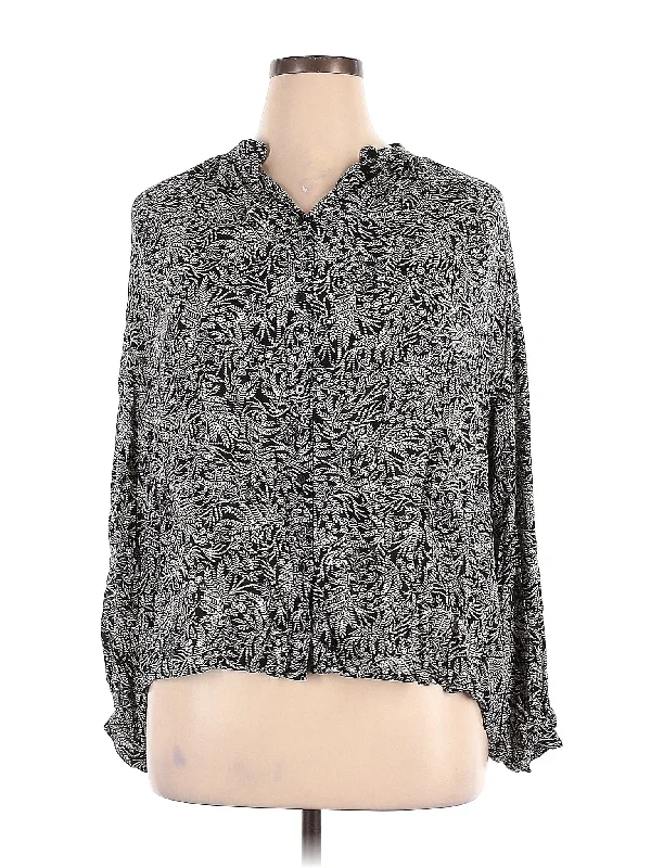 Long Sleeve Blouse Soft Pastel Blouse