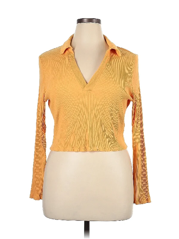 Long Sleeve Blouse Versatile Layering Blouse