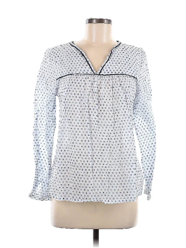 Long Sleeve Blouse Floral Chiffon Blouse