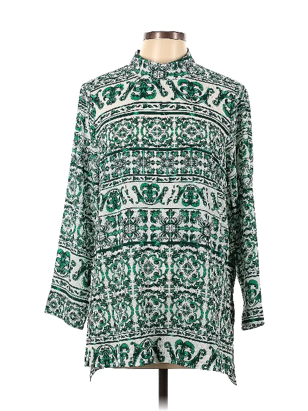 Long Sleeve Blouse Double-Layered Blouse