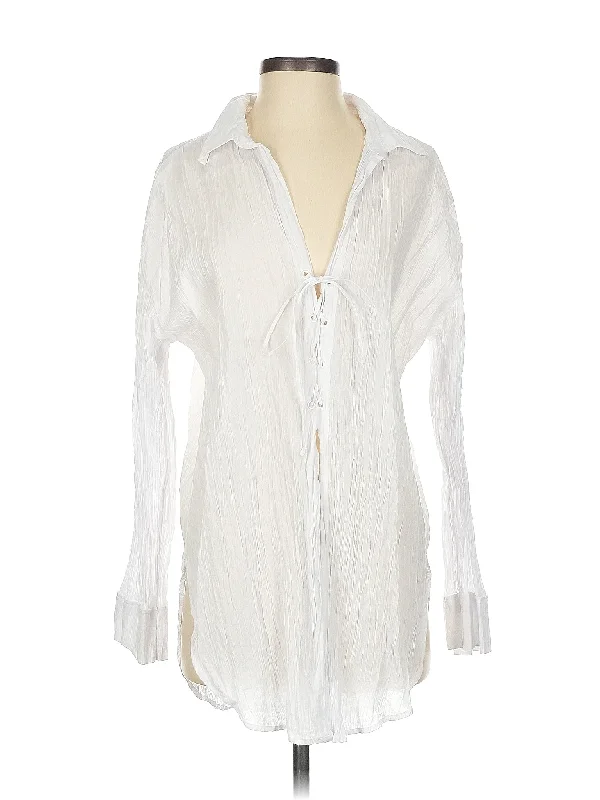 Long Sleeve Blouse Soft Pastel Blouse