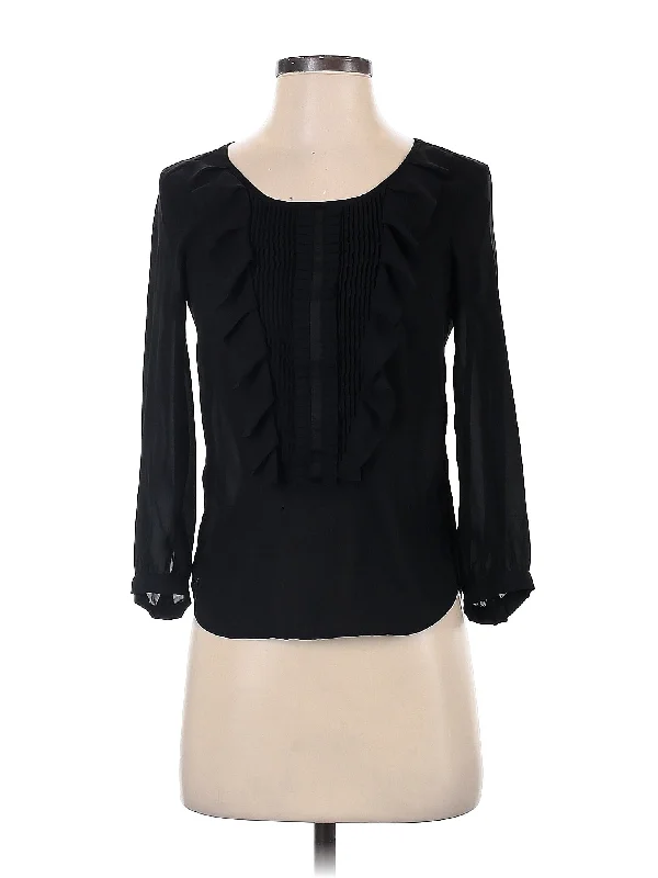 Long Sleeve Blouse Sweetheart Neck Blouse