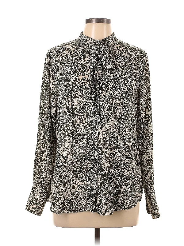 Long Sleeve Blouse Feminine Ruffle Blouse