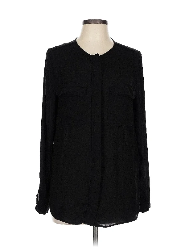 Long Sleeve Blouse Chic Square Blouse