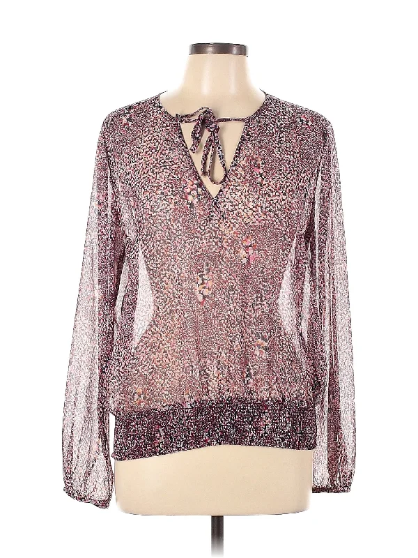 Long Sleeve Blouse Elegant Peplum Blouse