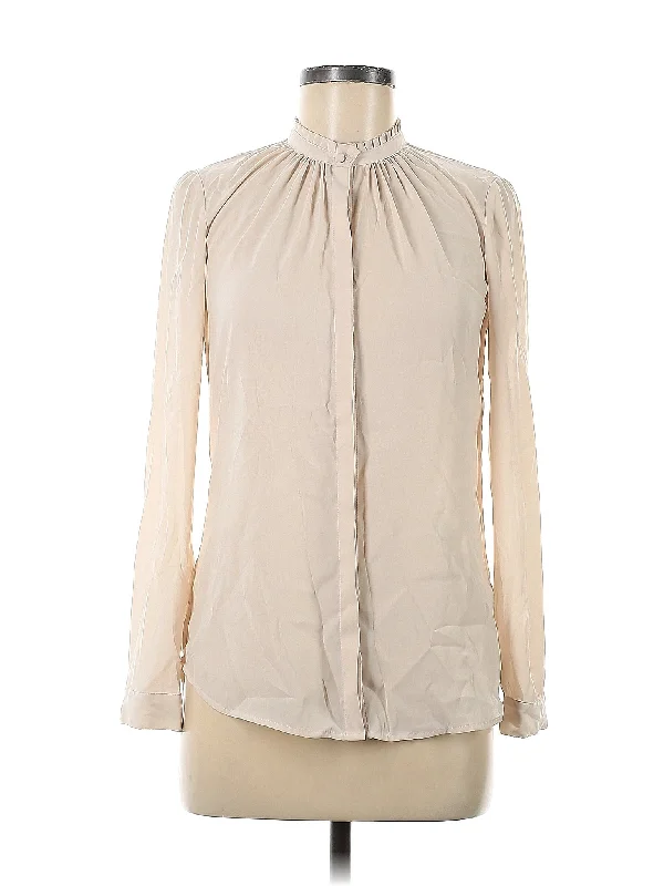 Long Sleeve Blouse Casual Stripe Blouse