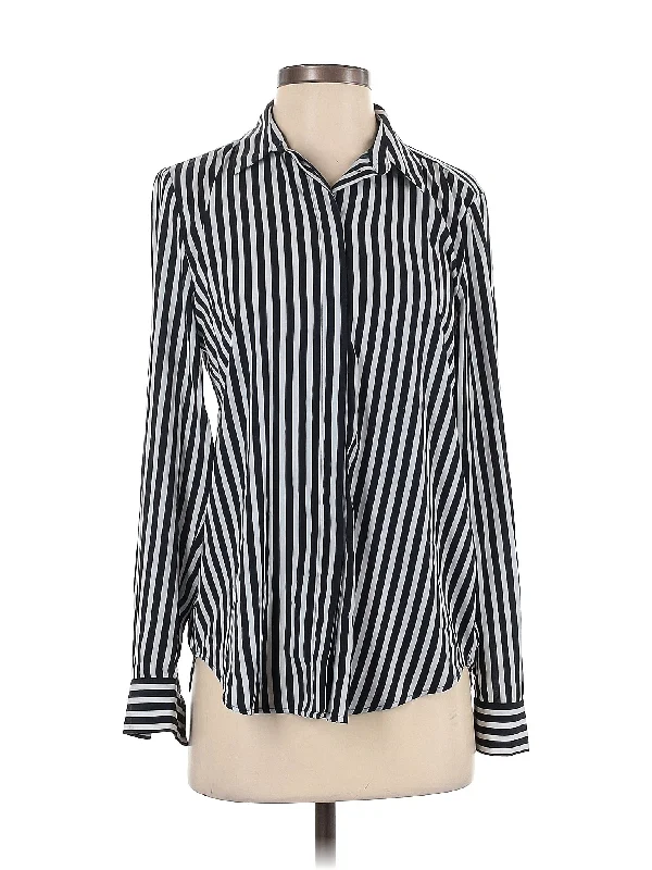Long Sleeve Blouse Casual Button Blouse