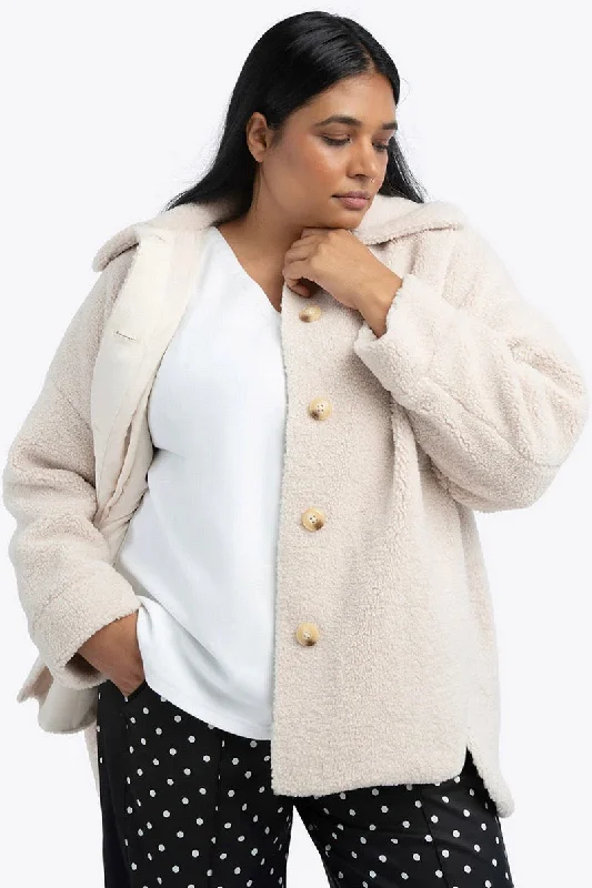See Rose Go Teddy shacket Soft Modal Blouse