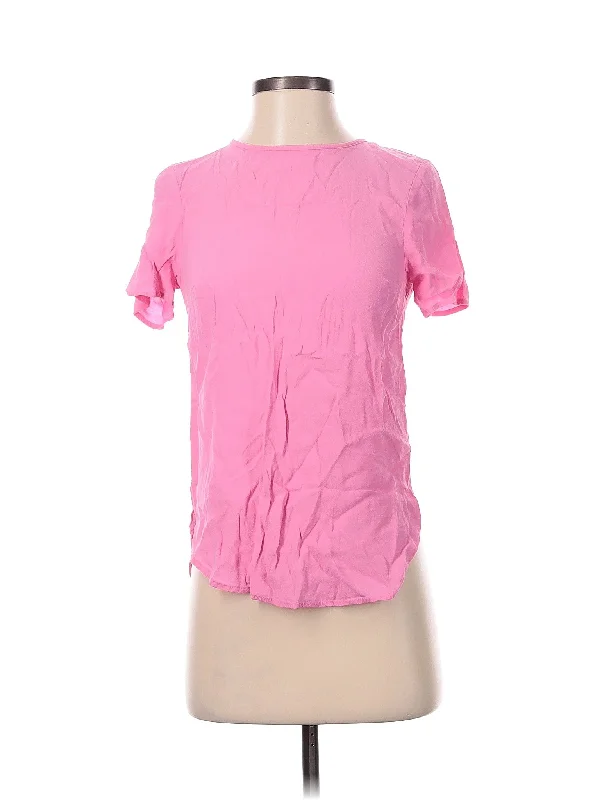 Short Sleeve Blouse Classic Striped Blouse