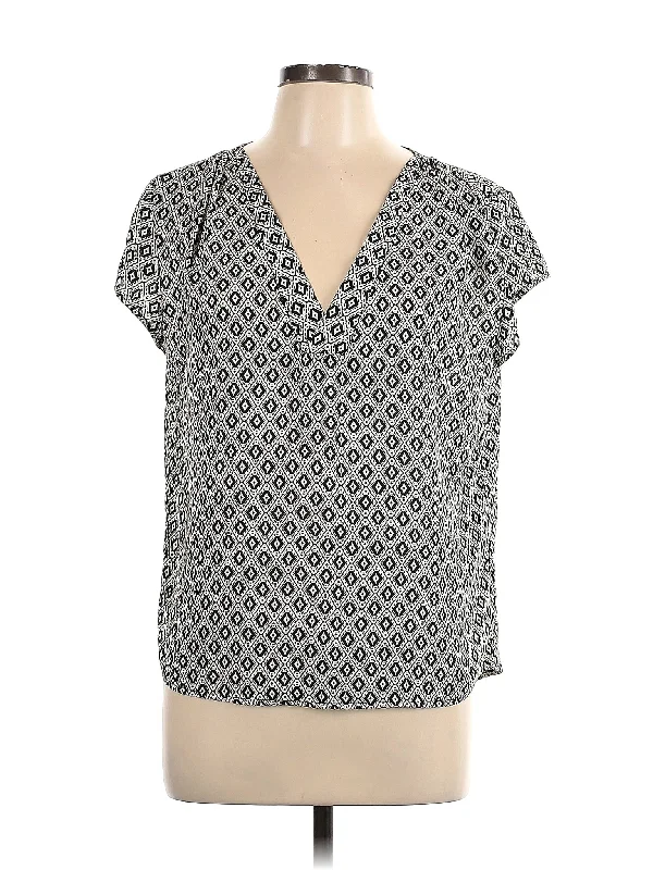 Short Sleeve Blouse Peter Pan Blouse