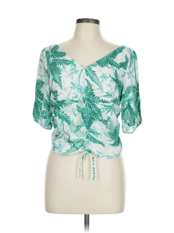 Short Sleeve Blouse Casual Relaxed Fit Blouse