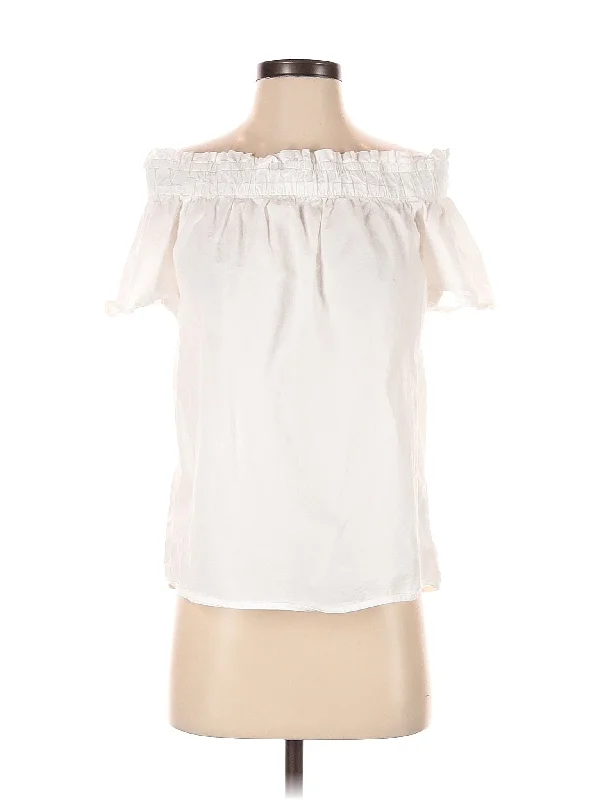 Sleeveless Blouse Elegant Semi-Sheer Blouse