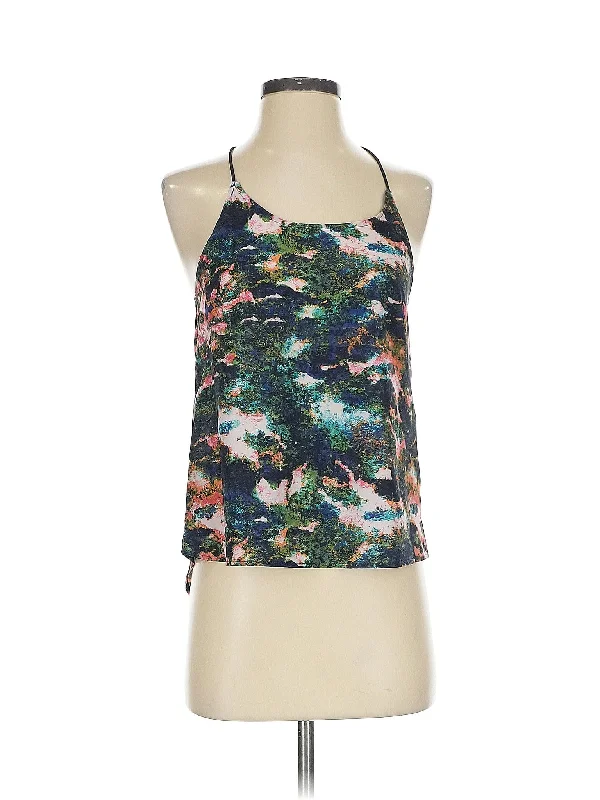 Sleeveless Blouse Pleated Collar Blouse