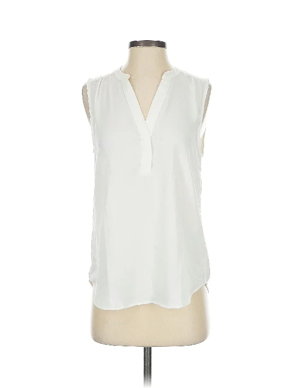 Sleeveless Blouse Feminine Tie Blouse