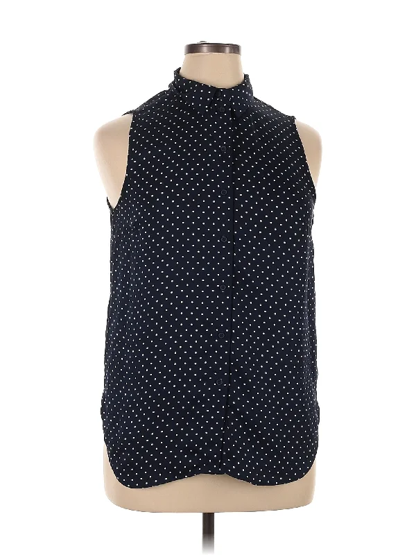 Sleeveless Blouse Elegant Silk Blouse