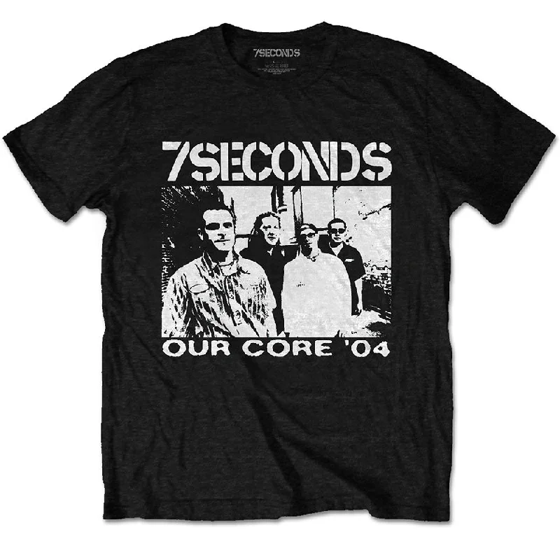 7 Seconds | Official Band T-Shirt | Our Core (Back Print) Chenille Brocade Lace