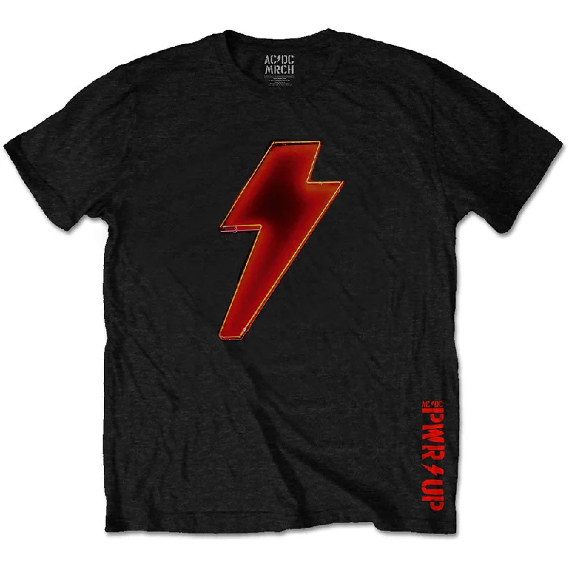 AC/DC | Official Band T-Shirt | Bolt Logo Welt Pockets Slit Pockets