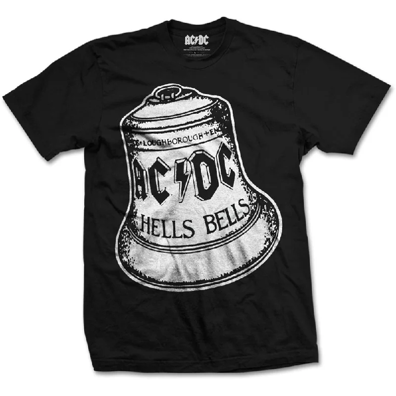 AC/DC | Official Band T-Shirt | Hells Bells Ribbed T-Shirt High Neck Heavyweight