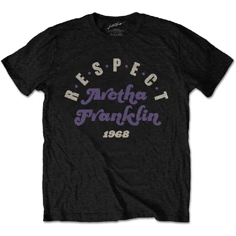 Aretha Franklin | Official Band T-Shirt | Respect Boxy Fit Fitted Loose