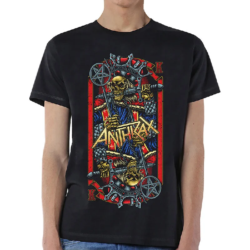 Anthrax | Official Band T-Shirt | Evil King Iron Safe Non-Iron Wrinkle Free