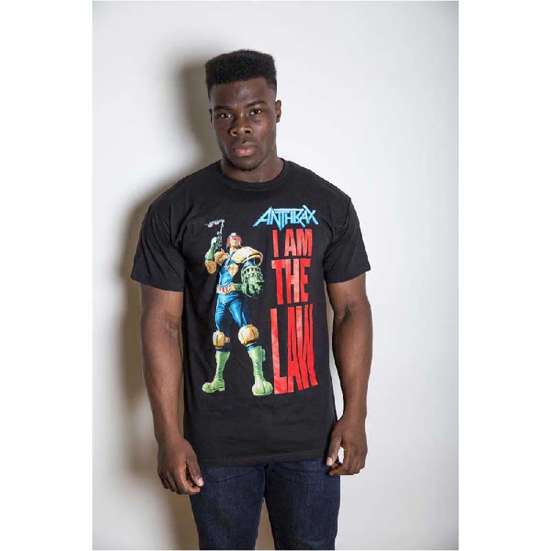 Anthrax | Official Band T-Shirt | I am the Law Jersey Fabric Tulle Fabric Batik Fabric Anthrax | Official Band T-Shirt | I am the Law Jersey Fabric Tulle Fabric Batik Fabric