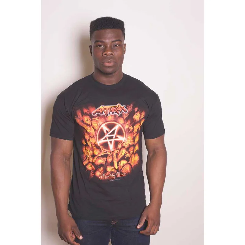 Anthrax | Official Band T-Shirt | Worship Music Cotton Fabric Linen Fabric Terry Fabric Anthrax | Official Band T-Shirt | Worship Music Cotton Fabric Linen Fabric Terry Fabric