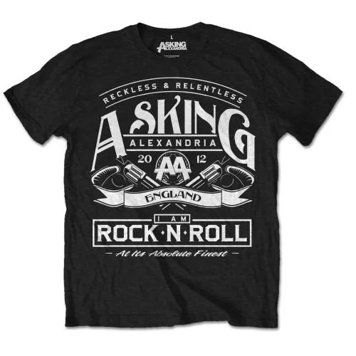 Asking Alexandria | Official Band T-Shirt | Rock 'n Roll Hooded Caped Shawl Collar