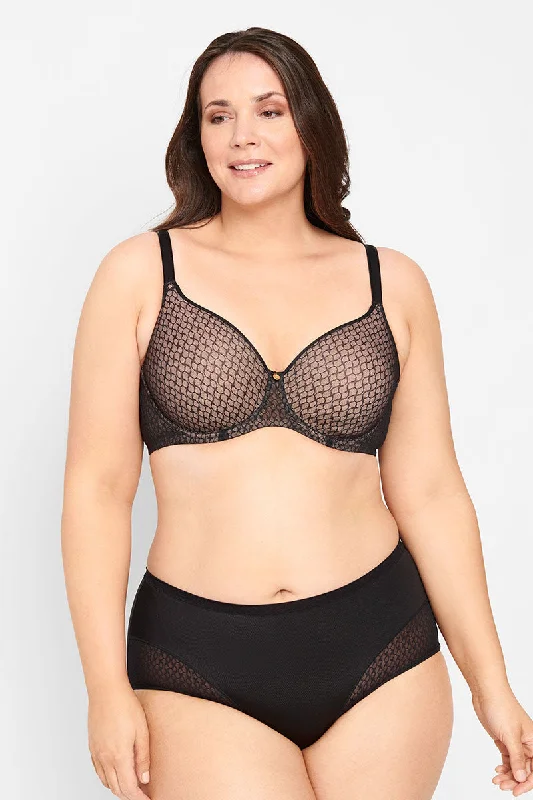 Berlei Lift & Shape T-Shirt Lace Bra Beaded Sequined Faux Fur