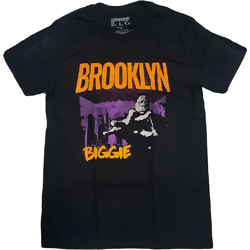 Biggie Smalls | Official Band T-Shirt | Brooklyn Orange Hooded Caped Shawl Collar