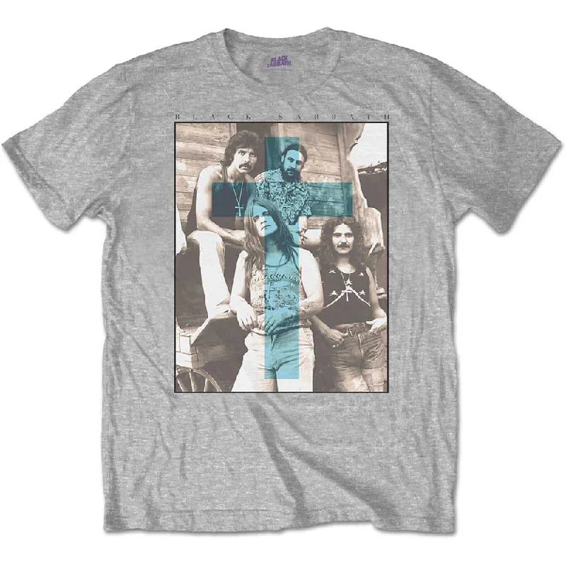 Black Sabbath | Official Band T-Shirt | Blue Cross Anti-Shrink Durable Soft
