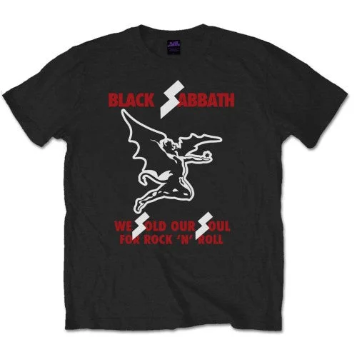 Black Sabbath | Official Band T-Shirt | Sold our Soul Collared Crew Neck Turtle Neck Black Sabbath | Official Band T-Shirt | Sold our Soul Collared Crew Neck Turtle Neck