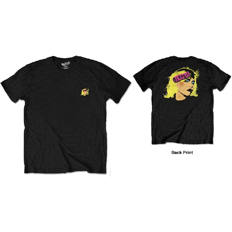 Blondie | Official Band T-Shirt | Punk Logo (Back Print) Zippered Front Buttoned Front Snap Front Blondie | Official Band T-Shirt | Punk Logo (Back Print) Zippered Front Buttoned Front Snap Front