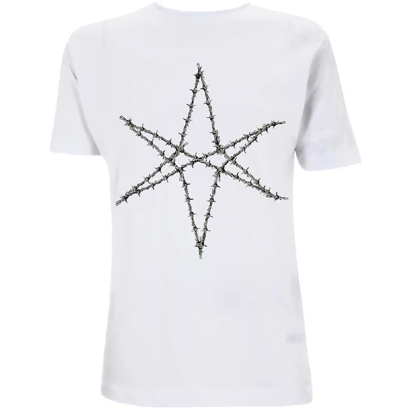 Bring Me The Horizon | Official Band T-Shirt | Barbed Wire (Back Print) Embroidered Appliqued Beaded Bring Me The Horizon | Official Band T-Shirt | Barbed Wire (Back Print) Embroidered Appliqued Beaded