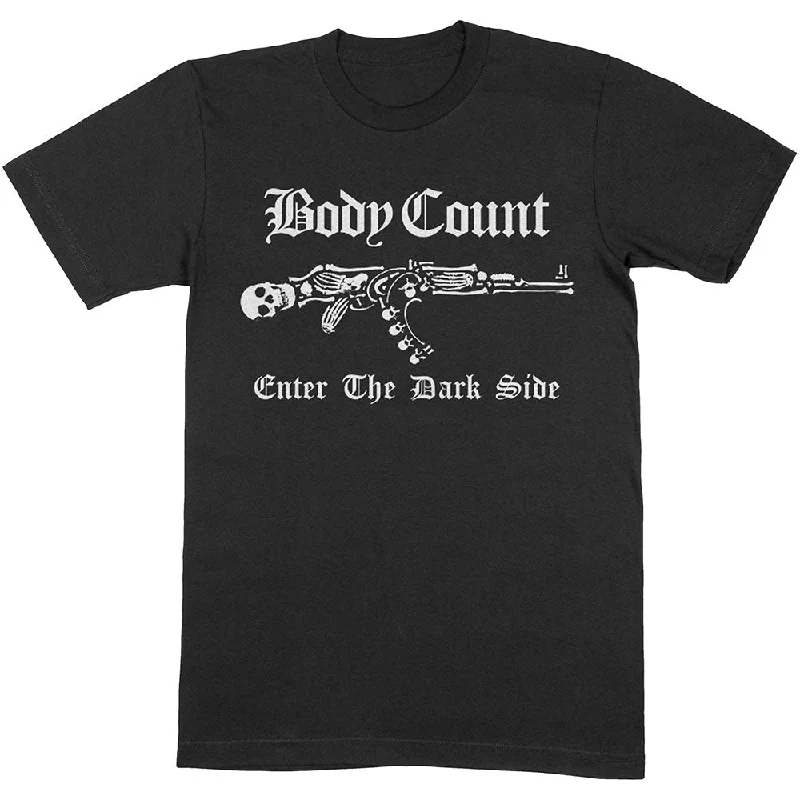 Body Count | Official Band T-Shirt | Enter The Dark Side Mesh Blend Leather Blend Suede Blend Body Count | Official Band T-Shirt | Enter The Dark Side Mesh Blend Leather Blend Suede Blend