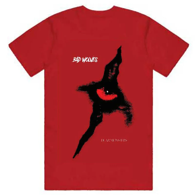 Bad Wolves | Official Band T-Shirt | Dear Monsters Eye Embroidered Appliqued Beaded