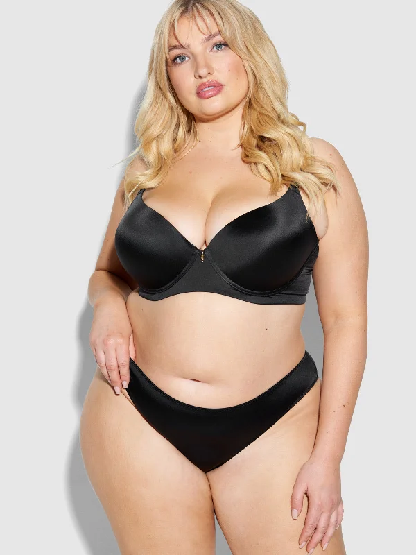 Lexi Push Up Plunge T-Shirt Bra Handmade Hand-knitted Hand-woven
