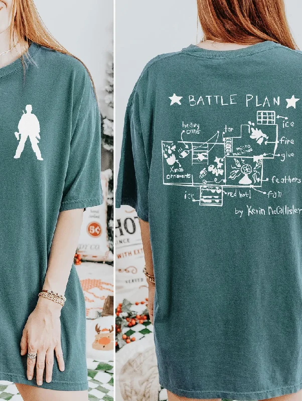 Home Alone Battle Plan Heavyweight Christmas Tee Chenille Blend Fleece Blend Nylon Blend Home Alone Battle Plan Heavyweight Christmas Tee Chenille Blend Fleece Blend Nylon Blend