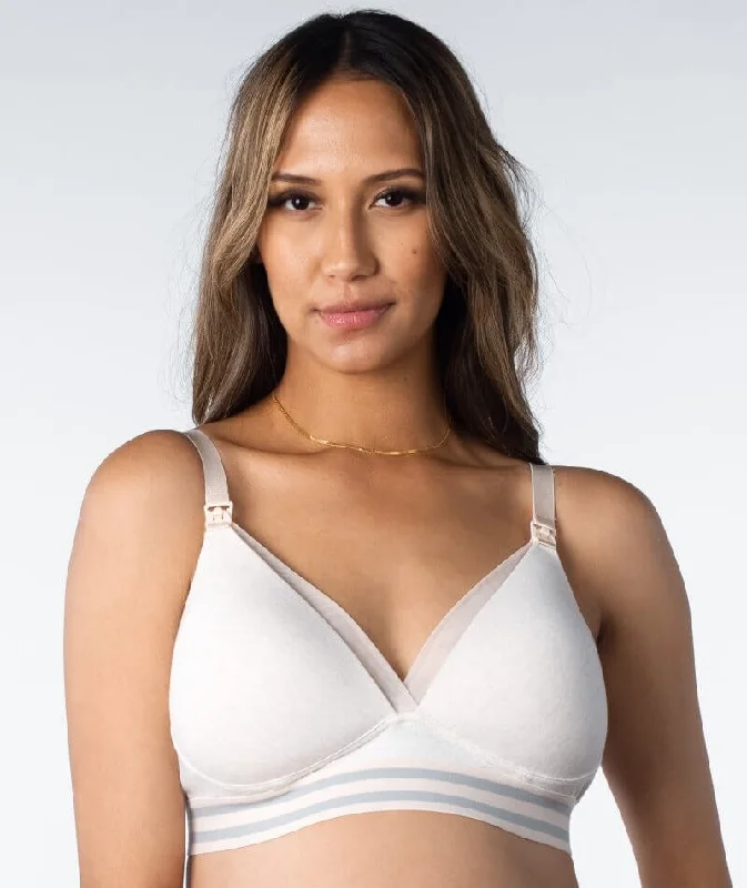 Hotmilk Elevate Cotton T-Shirt Wire-Free Nursing Bra - Shell Marle Hooded Caped Shawl Collar Hotmilk Elevate Cotton T-Shirt Wire-Free Nursing Bra - Shell Marle Hooded Caped Shawl Collar