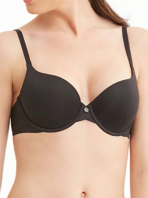 Montelle Pure Demi Cup T-Shirt Bra Wool Fabric Cashmere Fabric Tweed Fabric