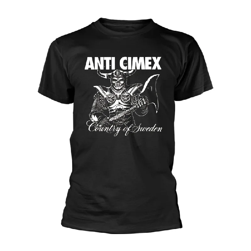 Anti Cimex Unisex T-shirt: Country Of Sweden Spandex Blend Rayon Blend Denim Blend