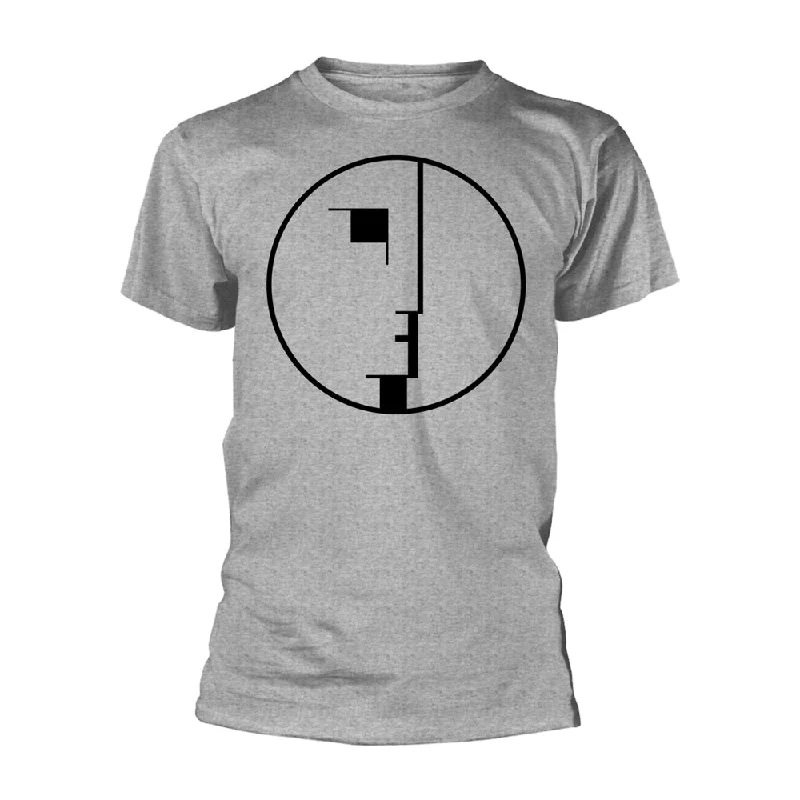 Bauhaus Unisex T-shirt: Logo (Grey) Satin Fabric Silk Fabric Chiffon Fabric