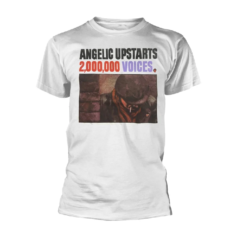 Angelic Upstarts Unisex T-shirt: 2,000,000 Voices Thin T-Shirt Open Front Quick Dry