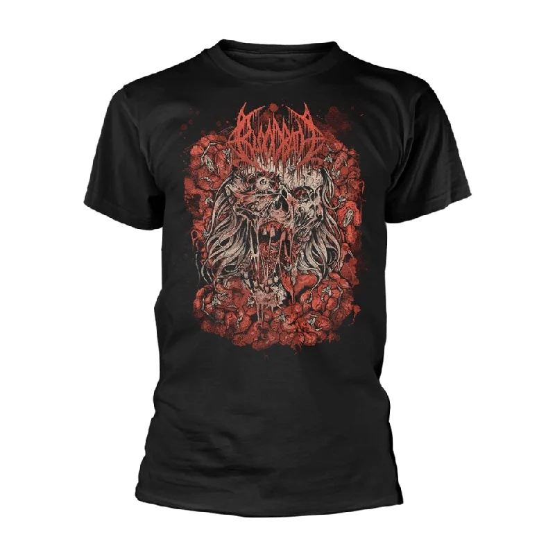 Bloodbath Unisex T-shirt: Wretched Human Mirror (back print) Print Jacquard Patchwork Bloodbath Unisex T-shirt: Wretched Human Mirror (back print) Print Jacquard Patchwork