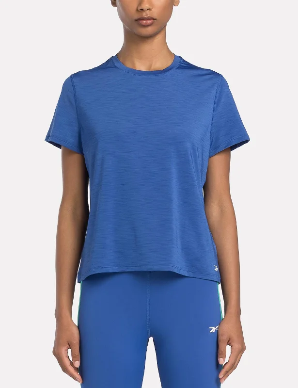 Chill Athletic T-Shirt - Boundless Blue Spandex Blend Rayon Blend Denim Blend