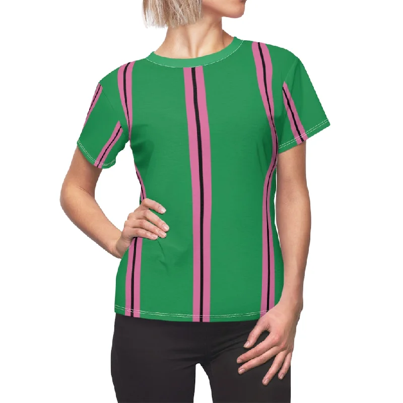 Solid KG SHP Stripes Women's Tee Chenille Blend Fleece Blend Nylon Blend