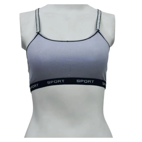 Sports Glamour X Back Blouse Bra Soft Satin Blouse