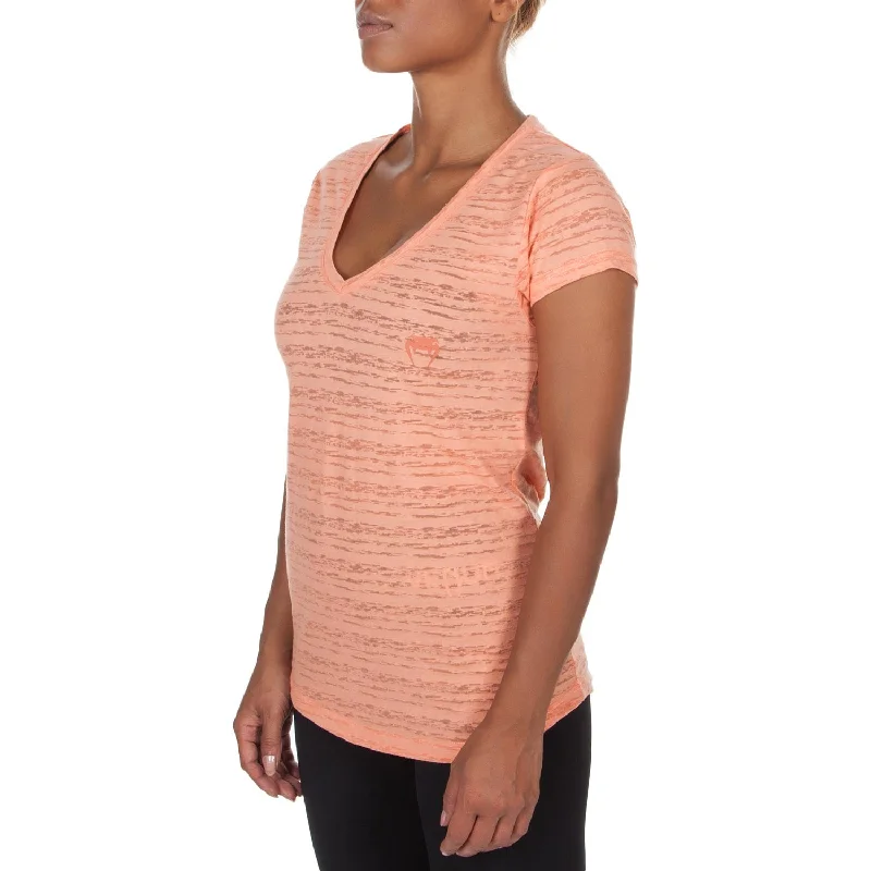 T-shirt Femme Col V Venum Essential Mesh Blend Leather Blend Suede Blend