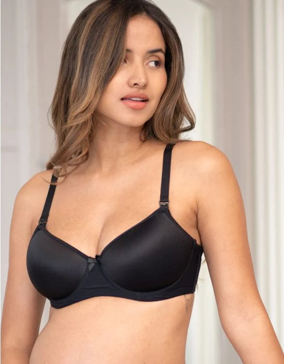 T-Shirt Maternity & Nursing Bra Chenille Brocade Lace